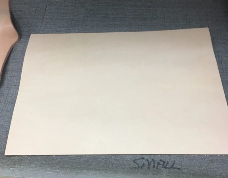 Leather Panel - Nat Veg Tan - 8 inch x 6 inch